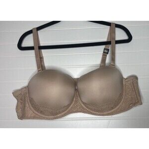 Torrid Curve push up bra-46B-multiway strapless-nude  color-lace-NWT-